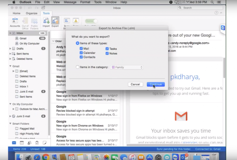 outlook for mac, search for information in attachments